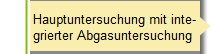 Hauptuntersuchung mit inte-
grierter Abgasuntersuchung